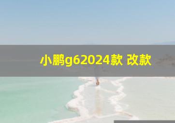 小鹏g62024款 改款